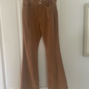 Frame Denim Tan Flare Wide Leg Jeans
